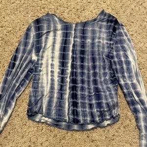 Blue and white long sleeve